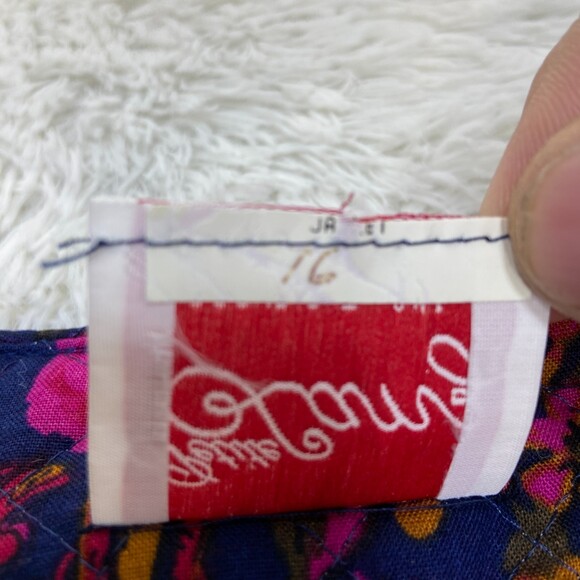 VTG LANZ Floral Quilted Blazer Women's sz 16 - Picture 4 of 6